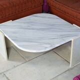Eye-shaped marble coffee table 1970