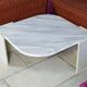Table basse en marbre forme oeil 1970