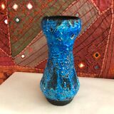 Vintage Seafoam Blue Artisan Vase