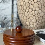Turned wooden box