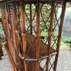 Rattan bar and vintage stools
