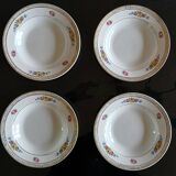 Set of 11 Flat Plates and 8 Deep Plates in Céranord St Amand Earthenware