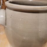 Old stoneware grease pot, gray Height 24.5 cm