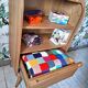 Wapong Oak Color Curtain File Cabinet