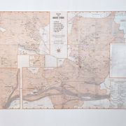 Angers vintage map 74x54cm