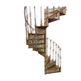 Spiral staircase in cast iron XXth