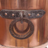 Copper planter and pedestal