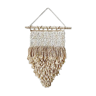 Boho wall decoration in macramé and large shells