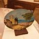 Painting on counterplate signed elbe montelimar