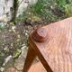 Solid wood corner shelf