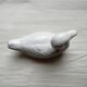 11 cm duck in vintage white earthenware