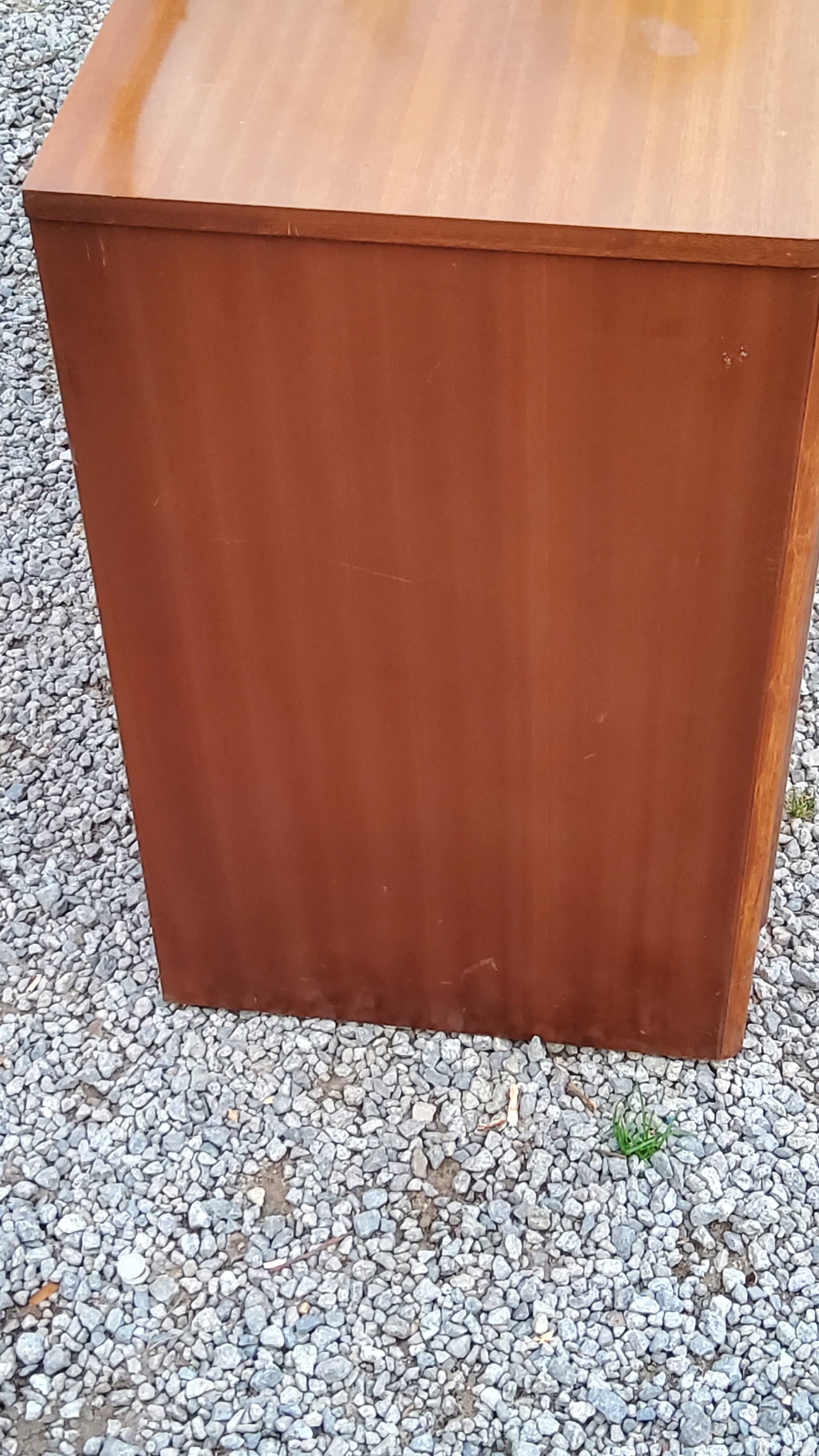 Vintage 1960s mahogany dressing table chest of drawers