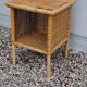 Table de chevet rotin vintage