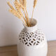 White ceramic vase