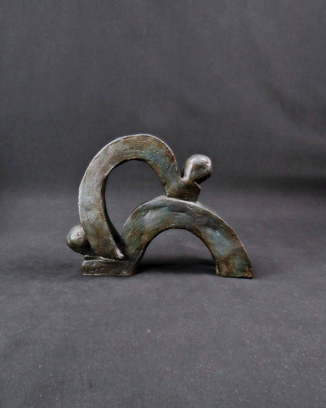 "Union of Movements" Contemporary and abstract terracotta sculpture