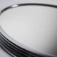 Oval mirror top 1950 silver