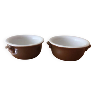 2 Pillivuyt porcelain ramekins