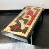 Brutalist ceramic coffee table by Dan