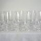 Set of 10 vintage Sèvres crystal glasses, 1970s