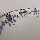 Old compote bowl Terre de Fer Opaque Porcelain from Gien "Etruscan" model