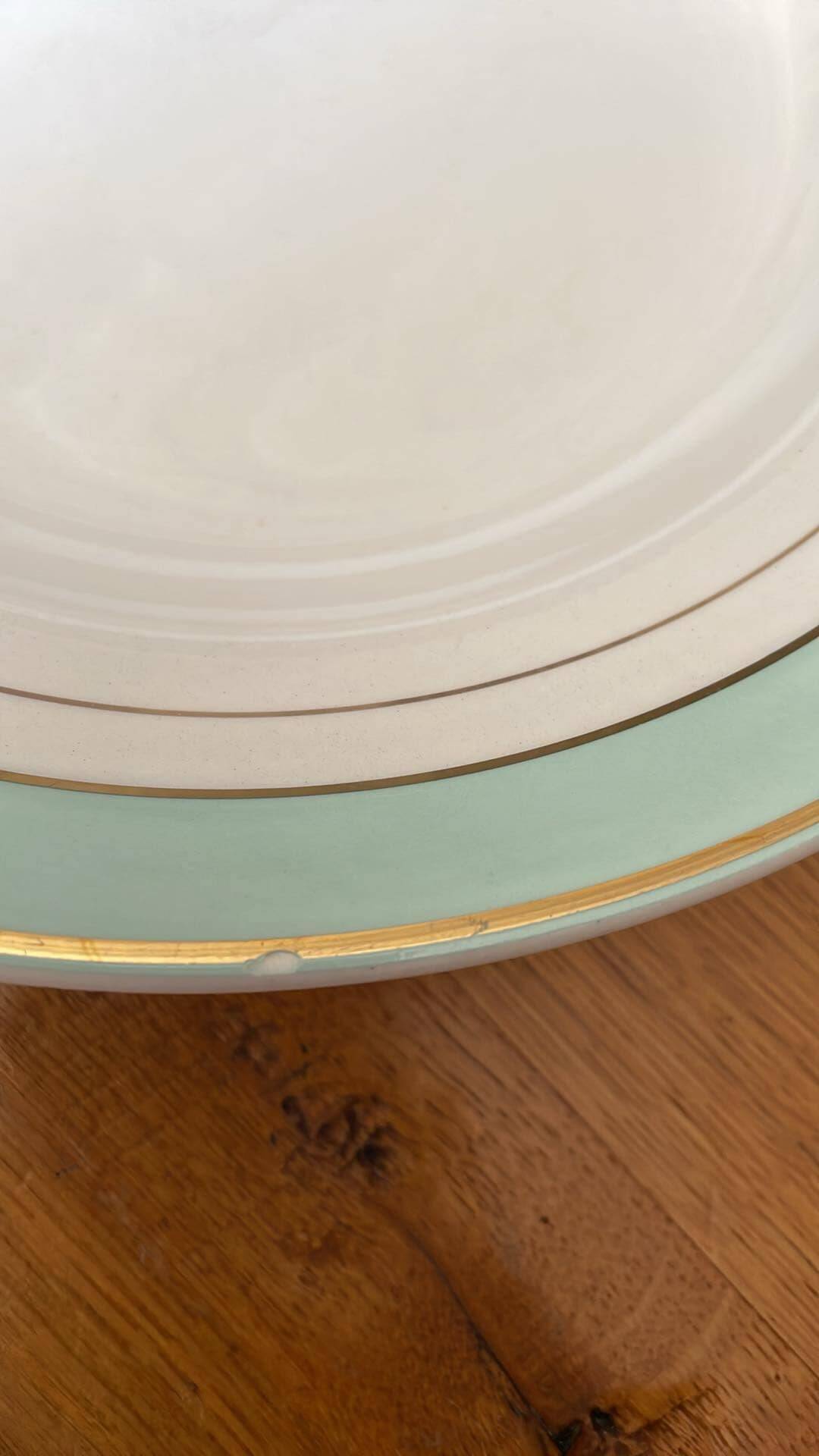 set of 20 KG Luneville soup plates, Epinay model