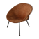 Vintage balloon suede easy chair, 1960s, Hungary