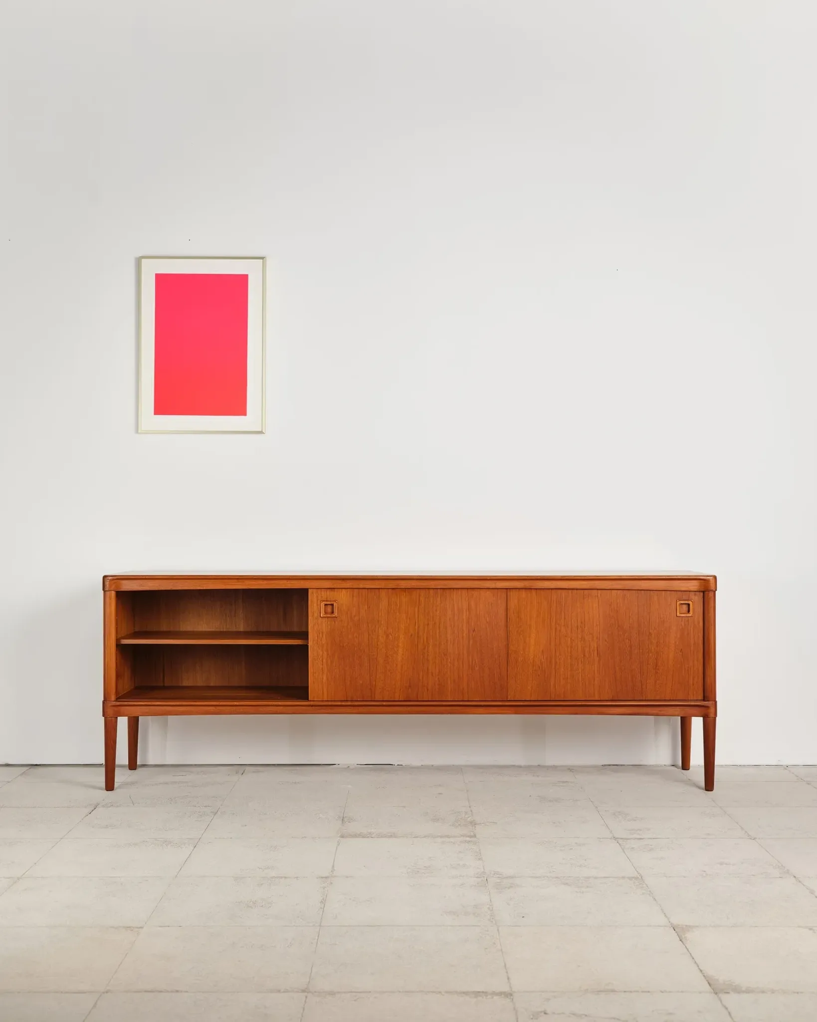 Teak enfilade by H.W. Klein for Bramin, Denmark, 1960s.
