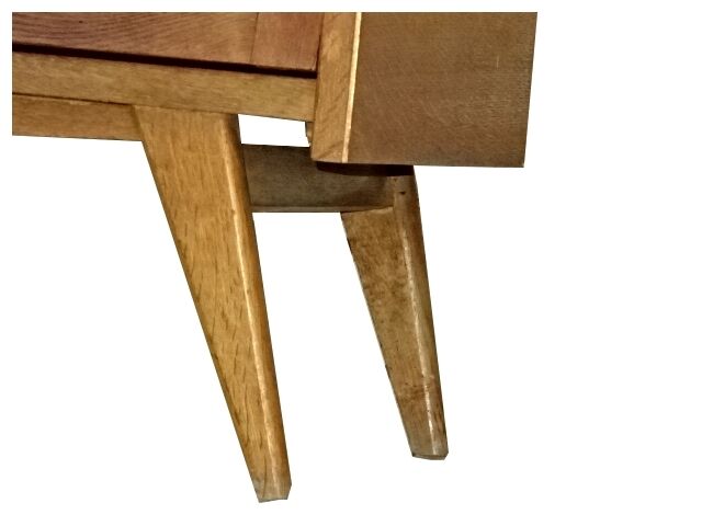 Vintage Chest if dealers wood rattan 1950 feet compass
