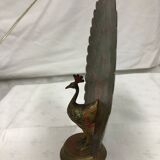 Vintage brass peacock 1960