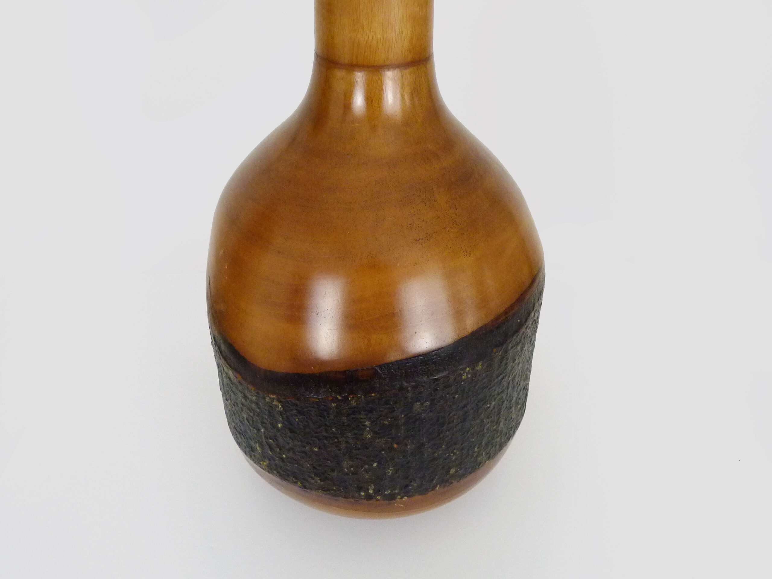 Jacaranda wood vase 1980s