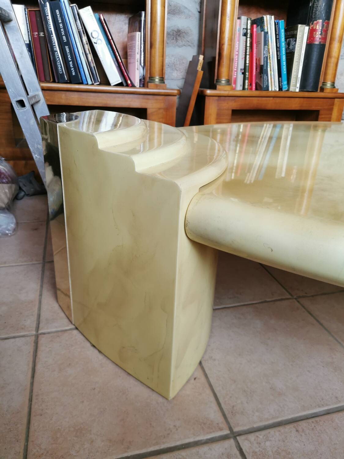 Vintage lacquered coffee table