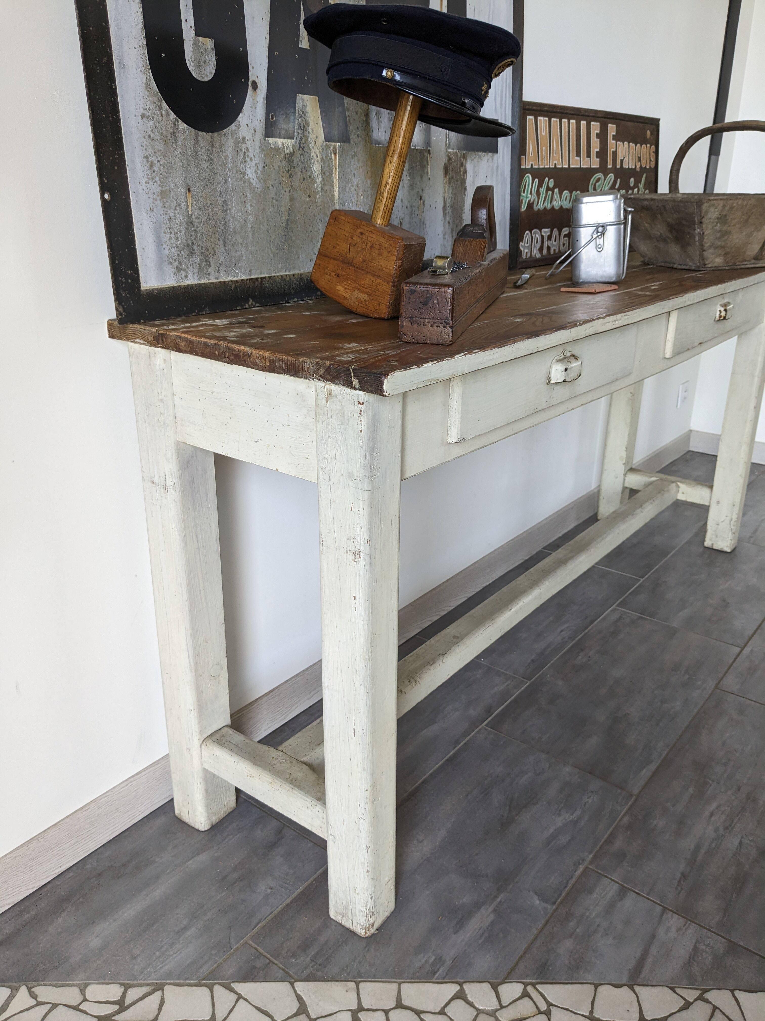 Farm console table early twentieth century