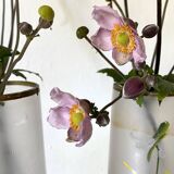 Paire de vases anciens  en pâte de verre