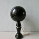 Bilboquet ancien laqué noir 18 cm