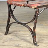 Riveted iron park bench 1920s