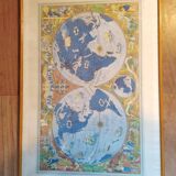 Air France Lucien Boucher 1950 planisphere.