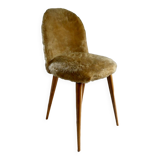 Bronzed moumoute chair from the 60s