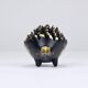 Stackable brass hedgehog ashtrays by Walter Bosse, Herta Baller, Austria, 1950s.