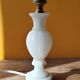 Antique marble lamp base - white stone urn lamp