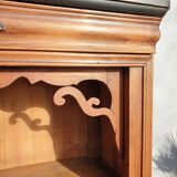 High chest of drawers furniture XIXth with niche