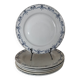 Assiettes ancienne plates " Etrusque " en porcelaine opaque de Gien Terre de Fer