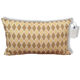 Geometric cushion cover white yellow 30 x 5o