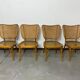Ensemble de 4 chaises modèle A821 par Adolf Gustav Schneck pour Thonet Mundus