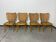 Ensemble de 4 chaises modèle A821 par Adolf Gustav Schneck pour Thonet Mundus