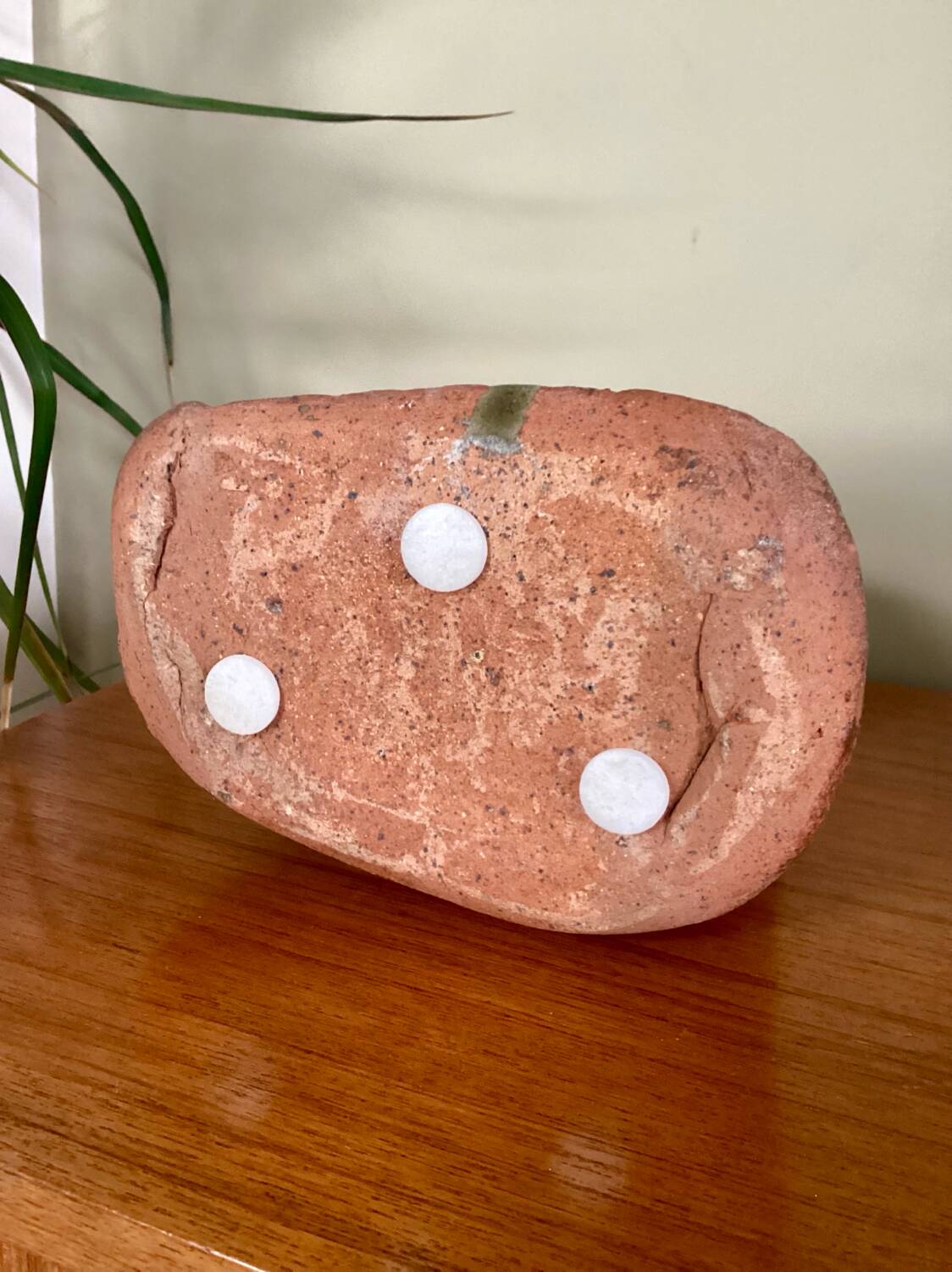 Glazed terracotta vase