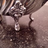 Silver metal teapot