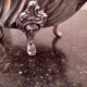 Silver metal teapot