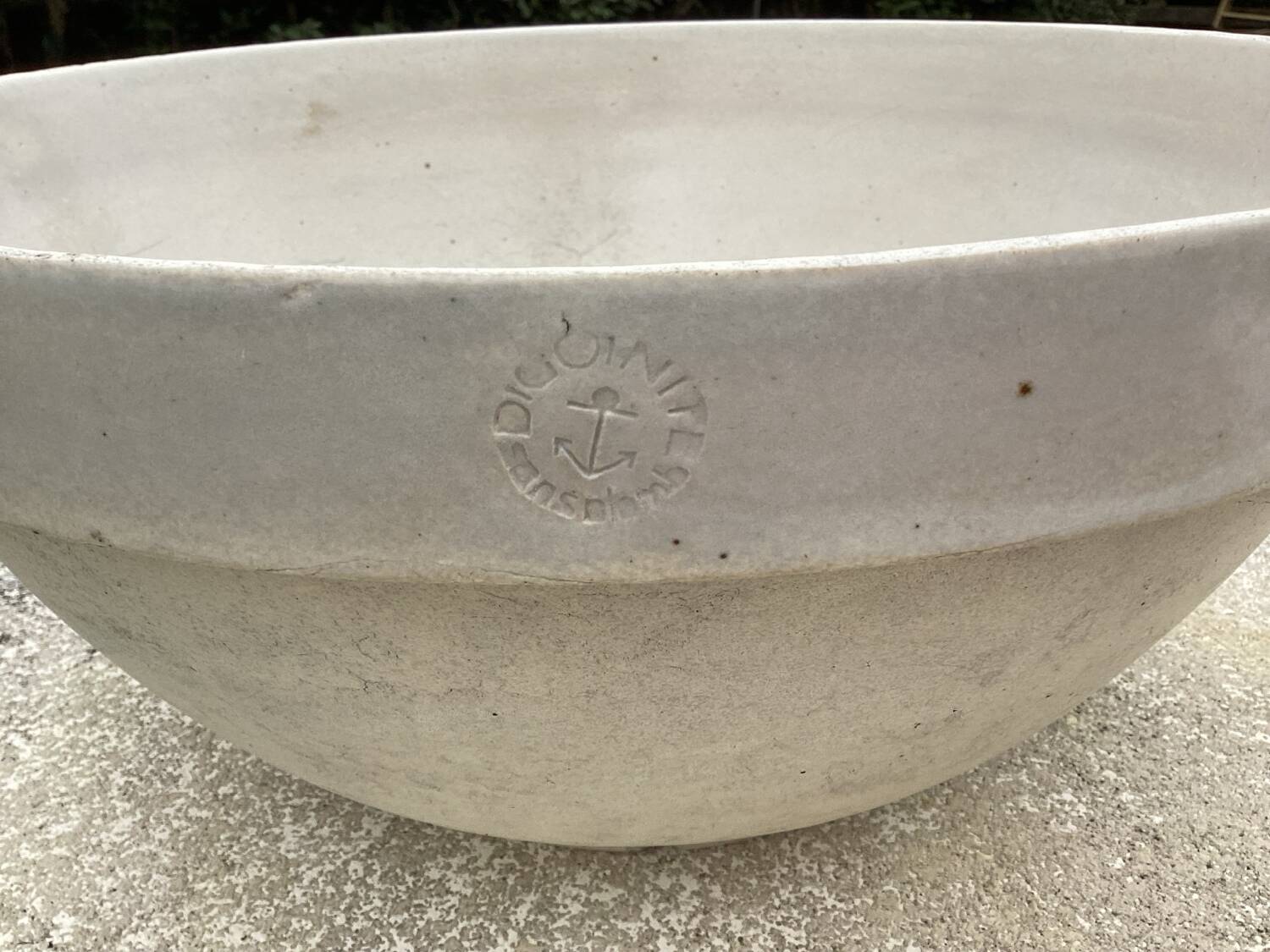 Large lead-free digoinite terrine dish