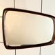 Scandinavian mirror free-form in teck 1960 48x62cm