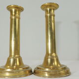 Pair of old candle holders brass vintage candle